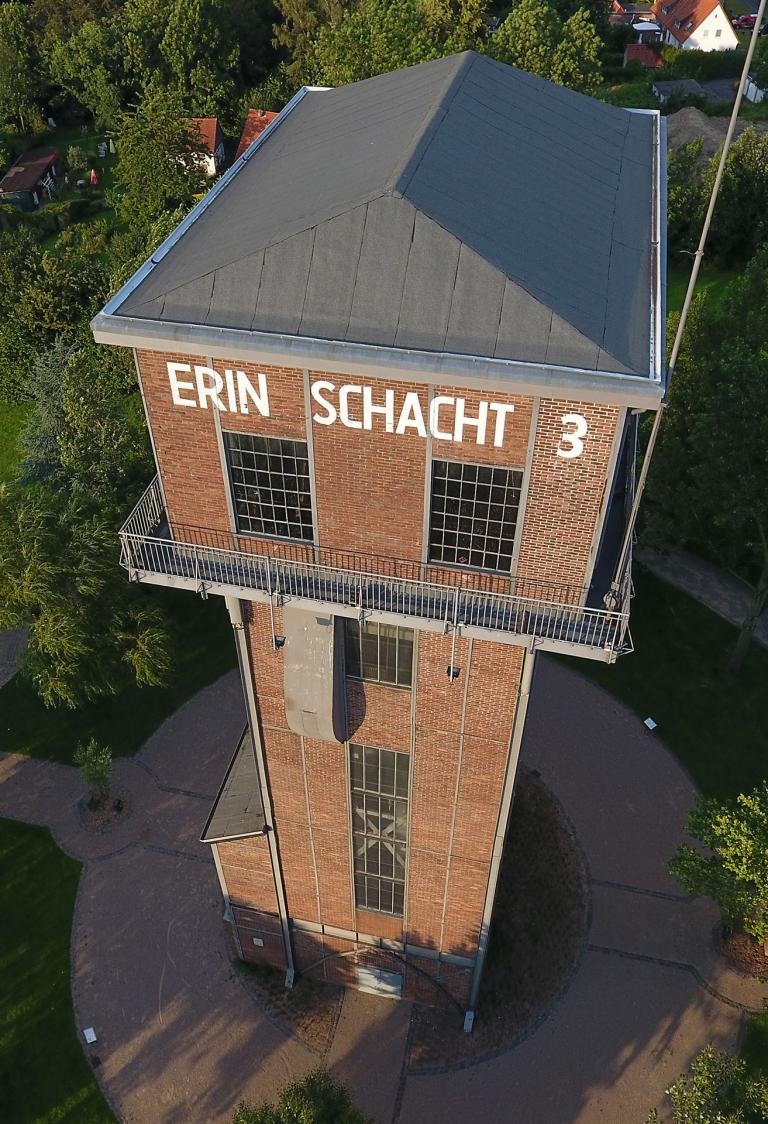 Luftbild vom Hammerkopfturm auf Schwerin in Castrop-Rauxel
